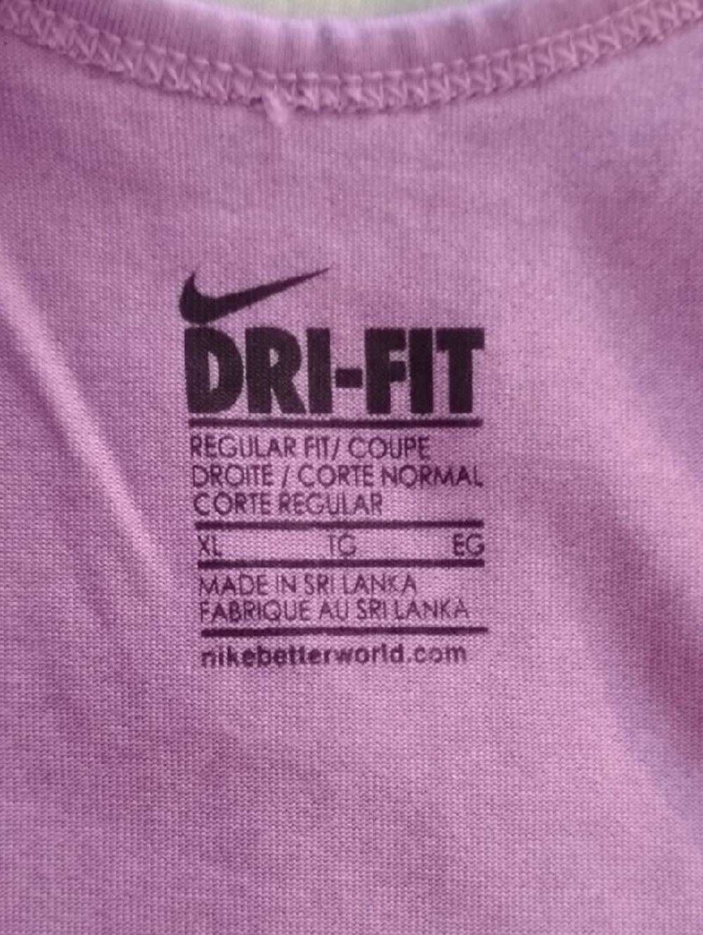 Nike Lilac Racerback Tank Top - Picture 2 of 4